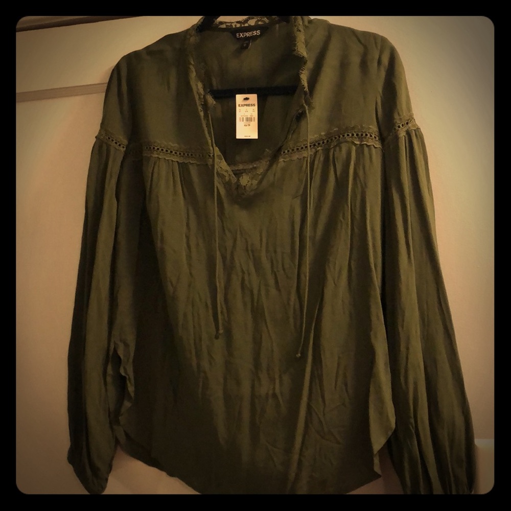 Olive green shirt